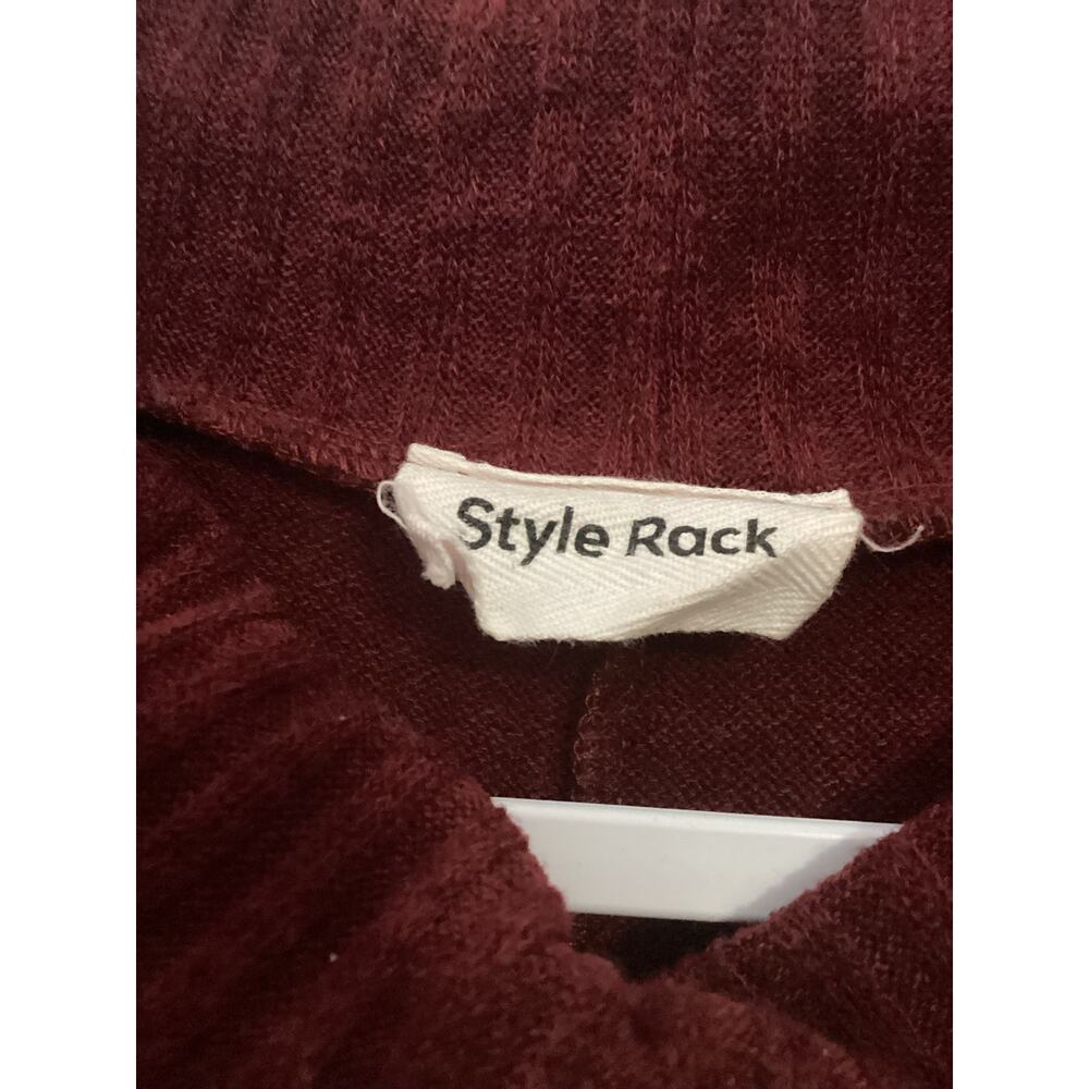 Style Rack Maroon Sweater Size Small50 - Picture 3 of 4
